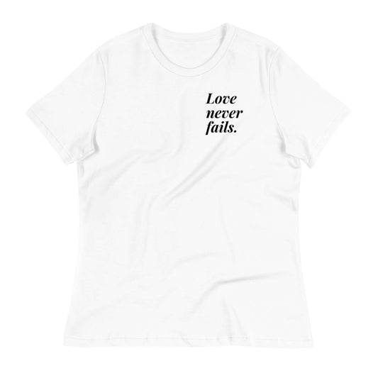 Camiseta suelta mujer Love Never Fails